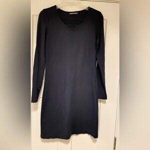 Sandwich Elegant Navy Blue Women's Dress